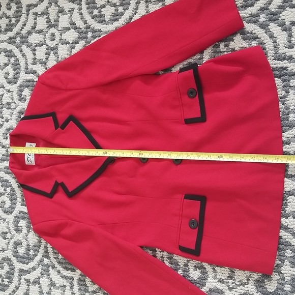 (M) D'Oraz Vintage Classic 80s 90s Shoulder Pads Office Dressy Bold Formal - Picture 3 of 8